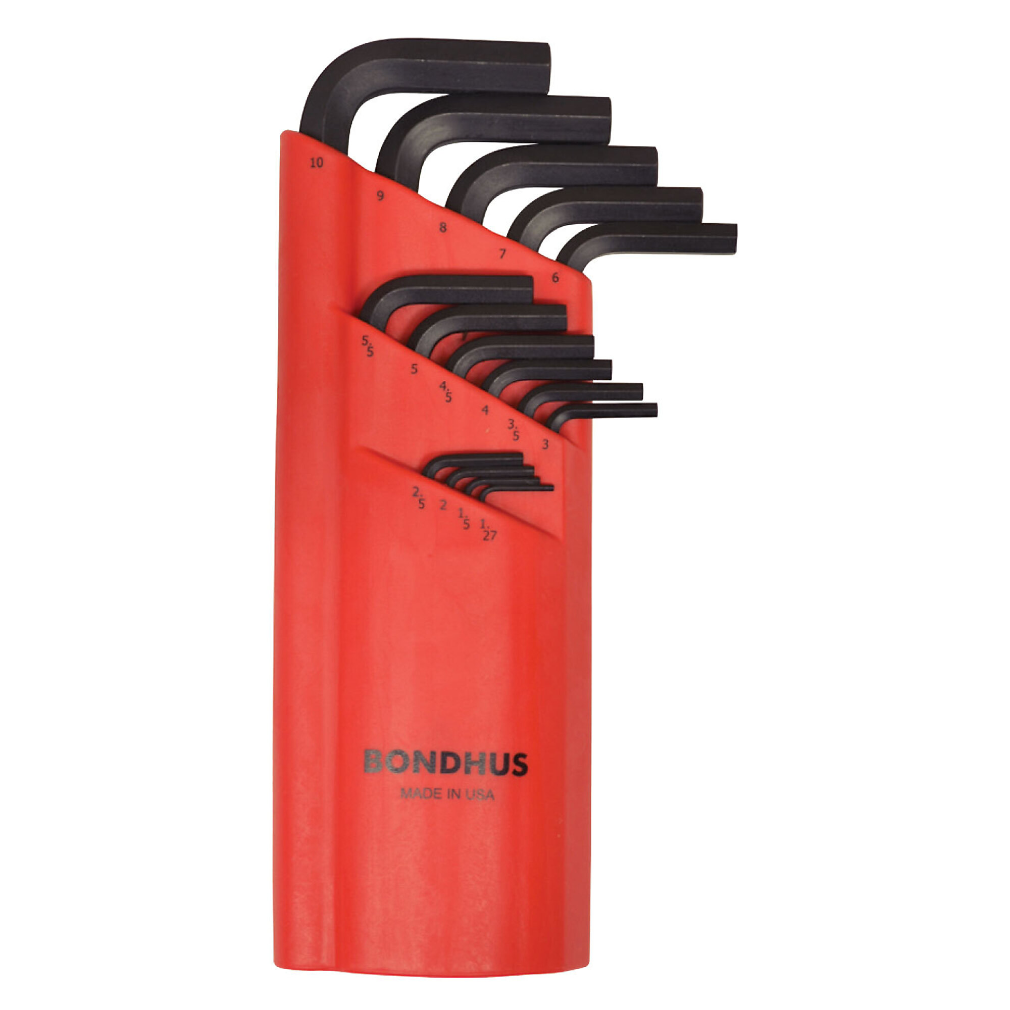 Bondhus Ball End L-wrench Set of 15, 1.27-10mm, Model 10995